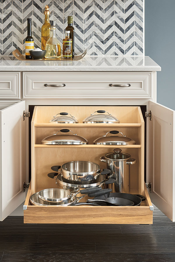 pot/pan storage  Kitchen cabinet storage, Diy kitchen storage, Kitchen  cabinet design